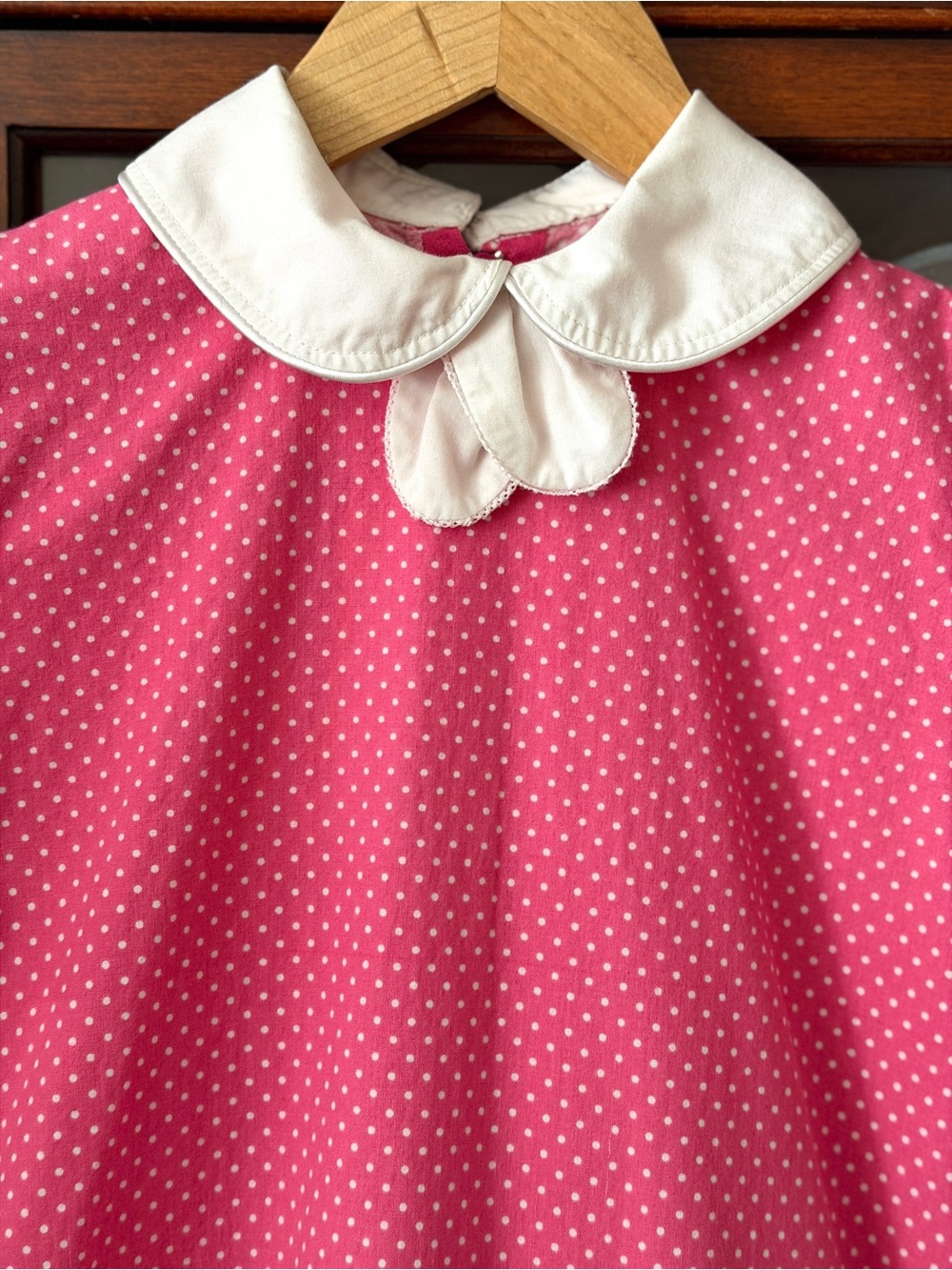 Vintage handmade girls pink dress - Picture 4 of 13